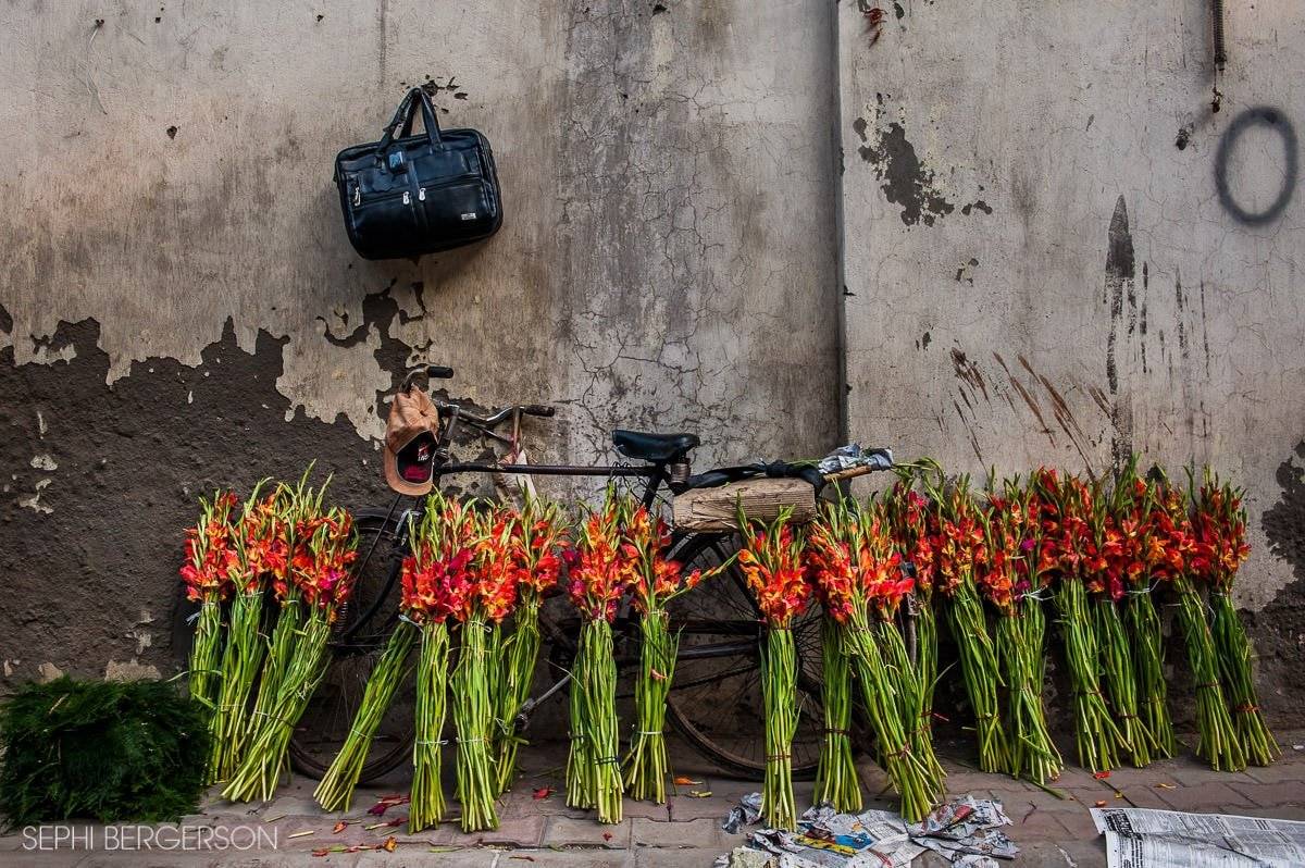 Hanuman Mandir Flower Market