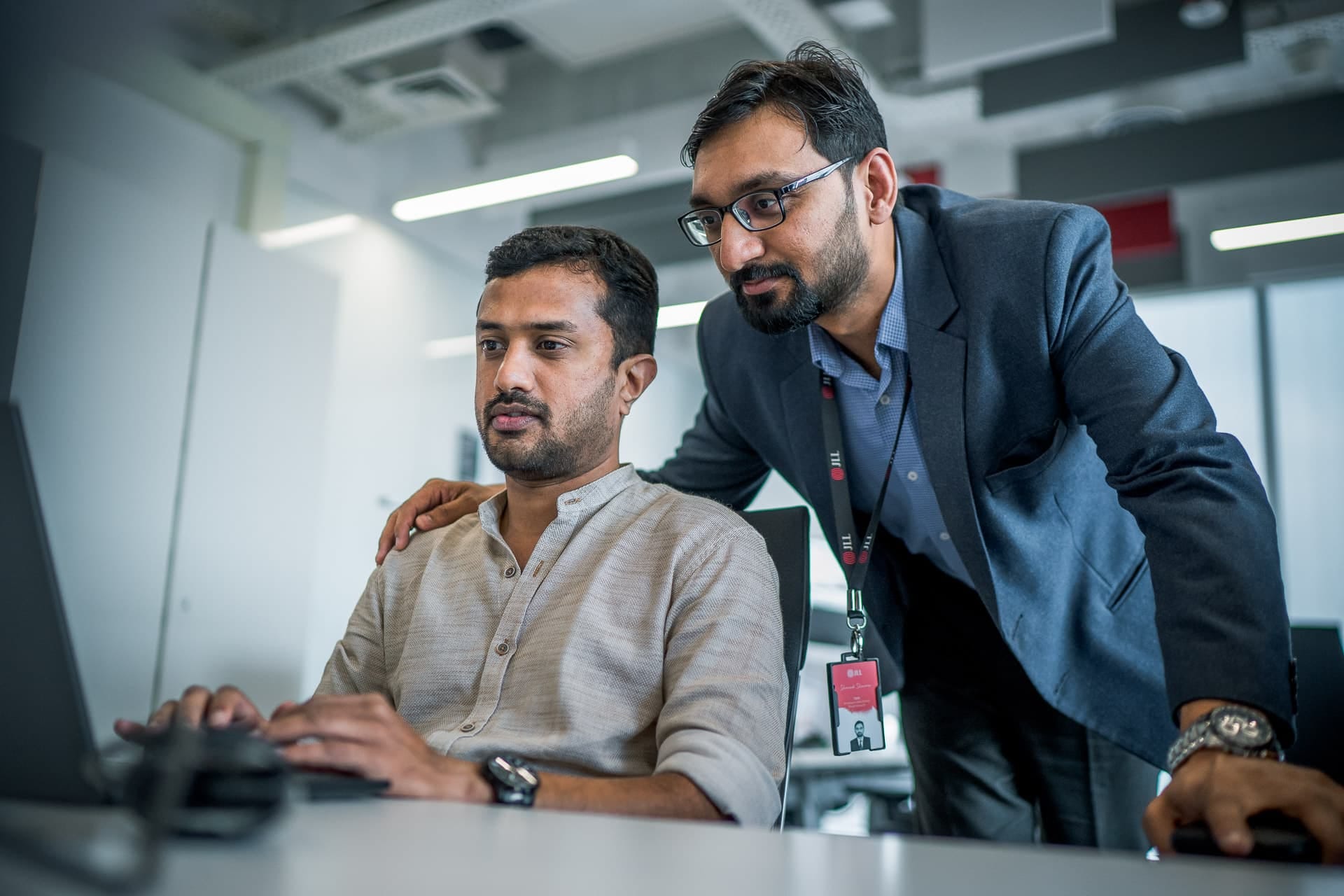 Corporate office photography at JLL office in Bangalore.