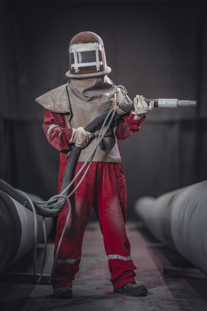 Sand blasting