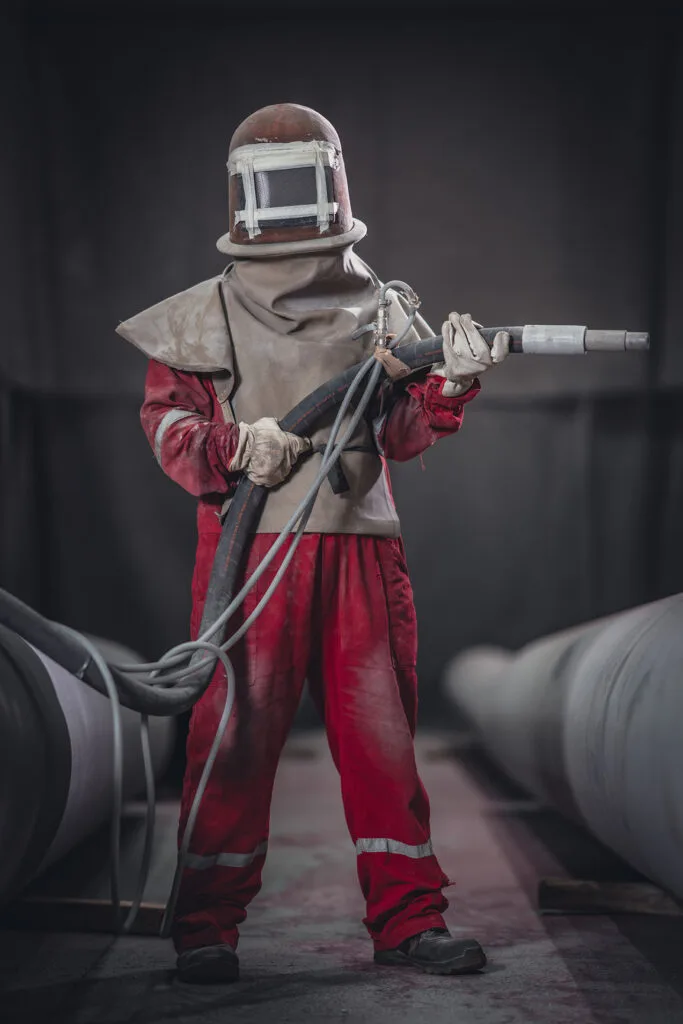 Sand blasting